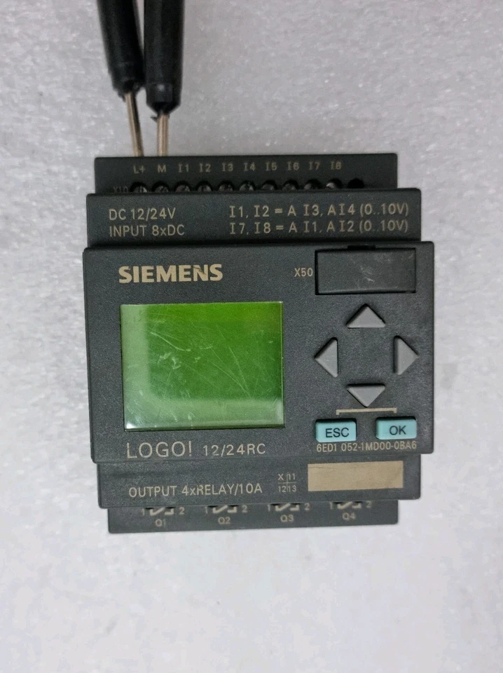 Lot Of 2Pcs Siemens 6ED1052-1MD00-0BA6 Logo 12/24Rc 24Vdc Light on For Parts